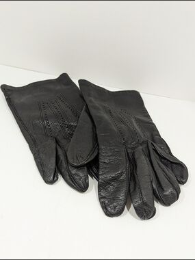 Dior Black Leather Men's Gloves